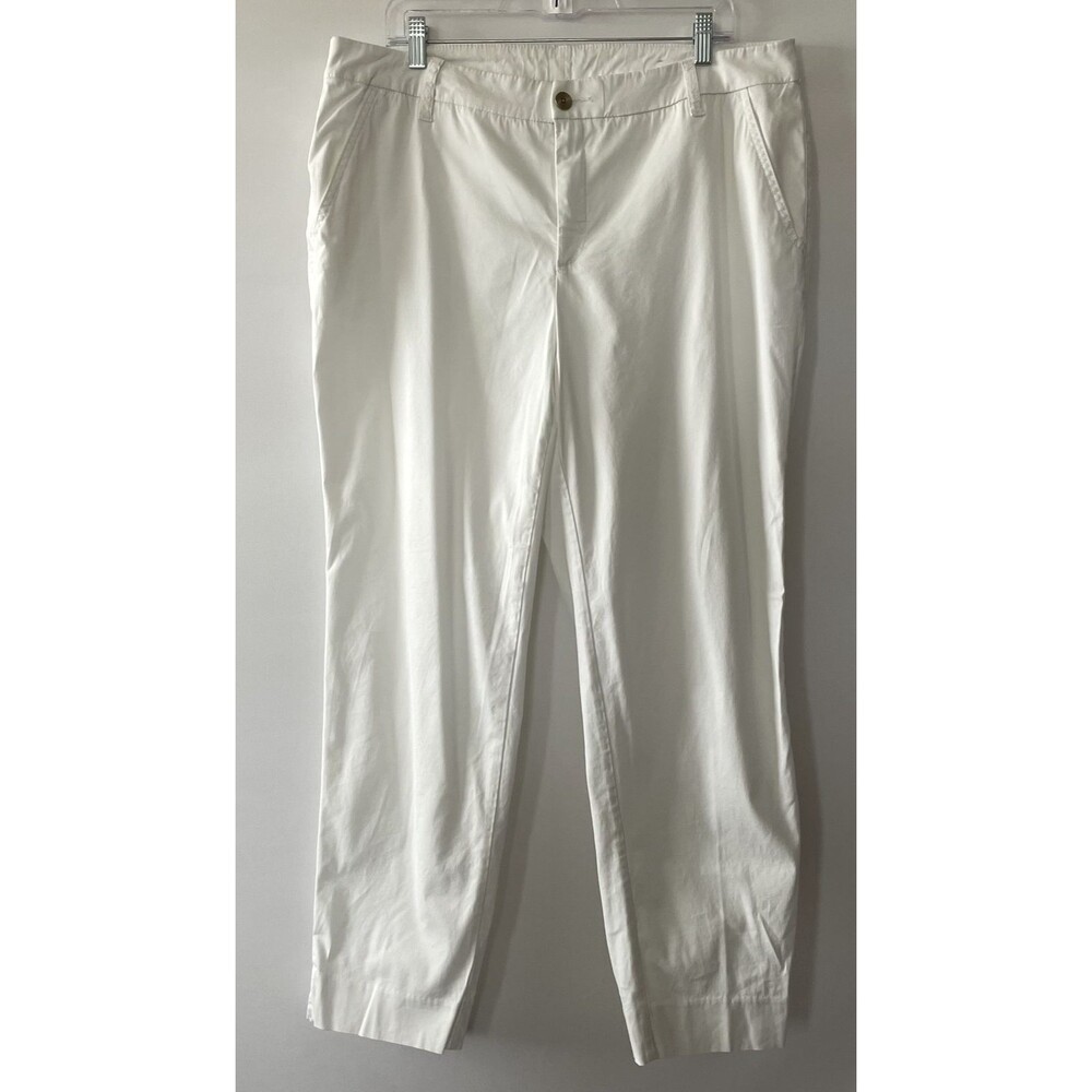 Chico's White Ankle Pants Women's Size 3T, US 16T -dmpv